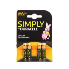 AAA X 4 Simply Duracell Battery