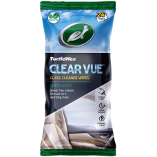 Turtle Wax Clear Vue Glass Wipes 24 Pack Sachet