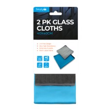 Simply 2 Pack Interior/Exterior Glass Cloth