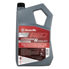 Granville Rapid Cool Red Antifreeze And Coolant 5 Litre